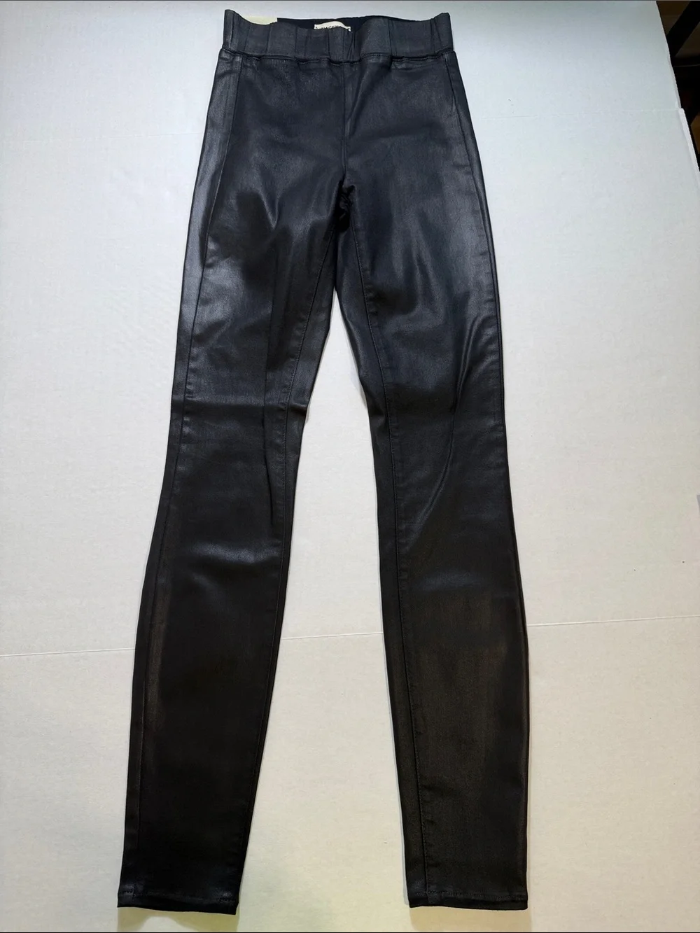 L’AGENCE Rochelle Coated High Waist Pull-On Skinny Jeans